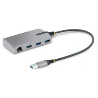 USB-A HUB to 3x USB-A + RJ45 HUB 10/100 LAN + USB 2.0 HUB adapter whute