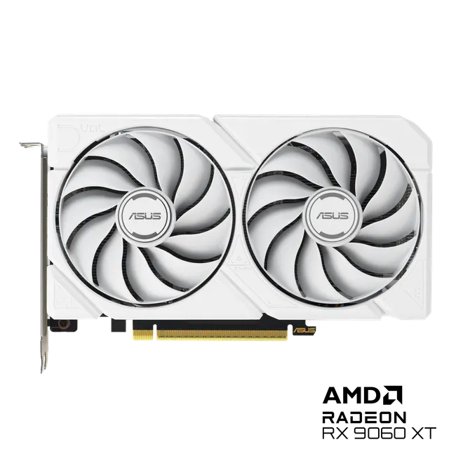ASUS DUAL-RX9060XT-16G-WHITE Edition 16GB GDDR6