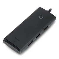Baseus Lite Series 4-Port USB-A HUB Adapter 1m Black (WKQX030101)
