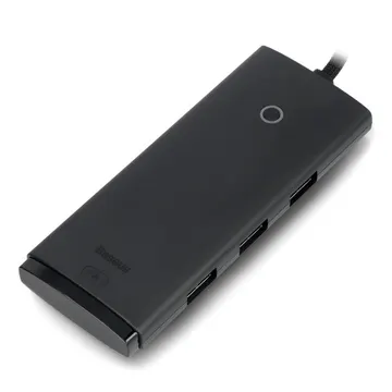 Baseus Lite Series 4-Port USB-A HUB Adapter 1m Black (WKQX030101)