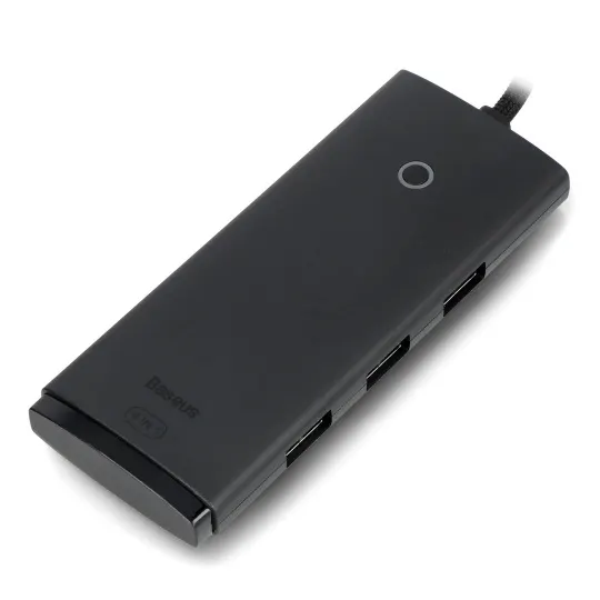 Baseus Lite Series 4-Port USB-A HUB Adapter 1m Black (WKQX030101)