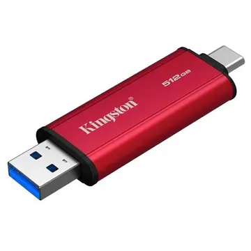 Kingston SPSD/512GB Dual Portable SSD with USB-A & USB-C connectors