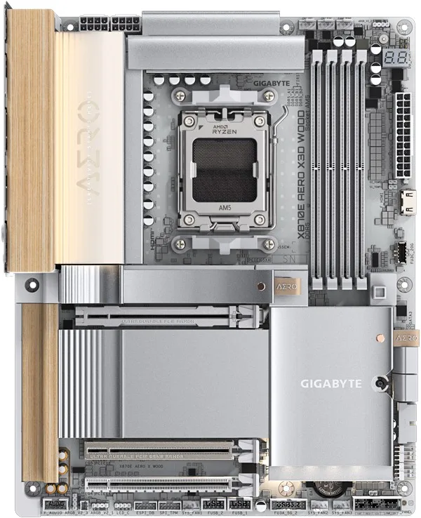 Gigabyte X870E AERO X3D WOOD