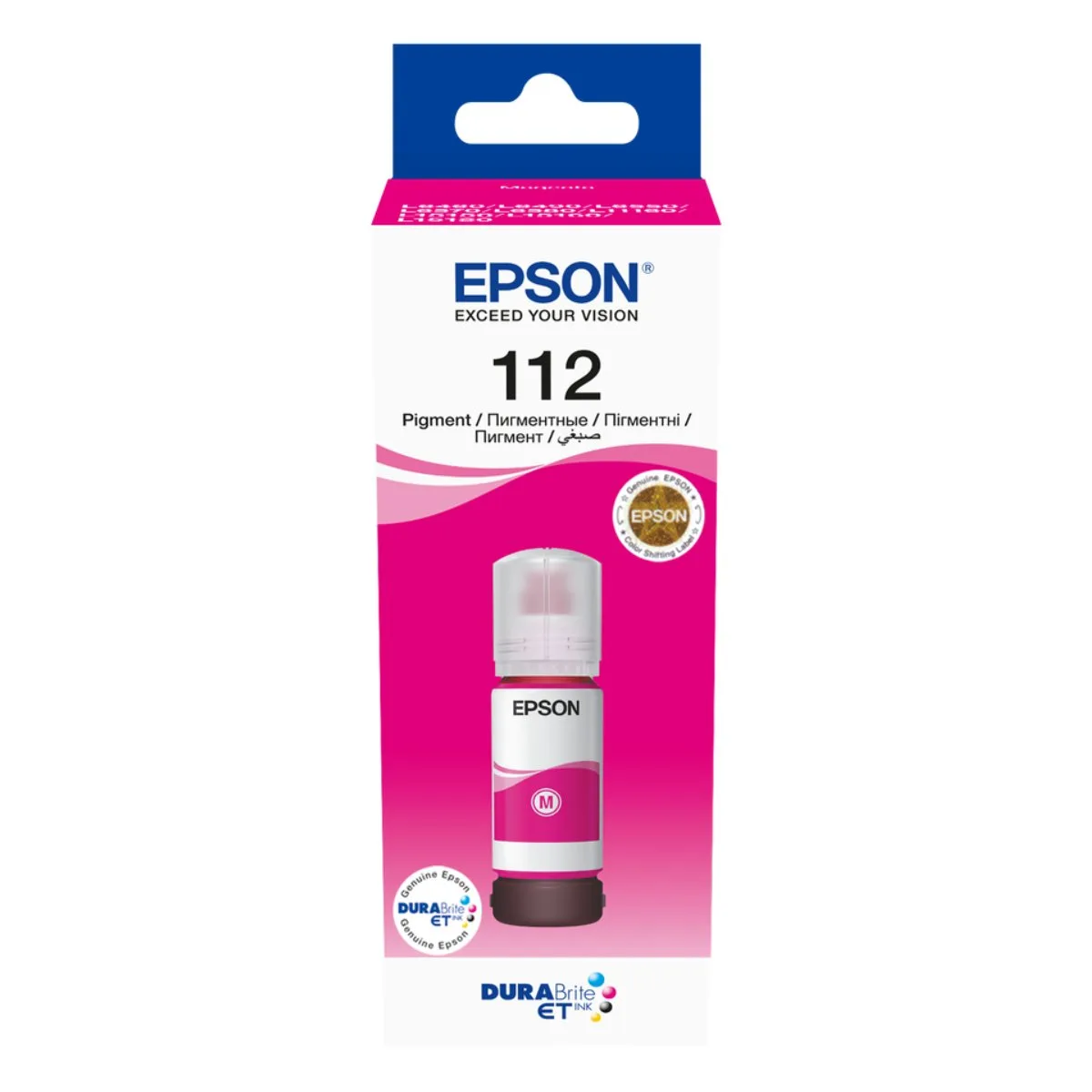 Epson 112 EcoTank Magenta ink bottle (L11160, L15150, L15160, L15180, L6490, L6550, L6570, L6580)