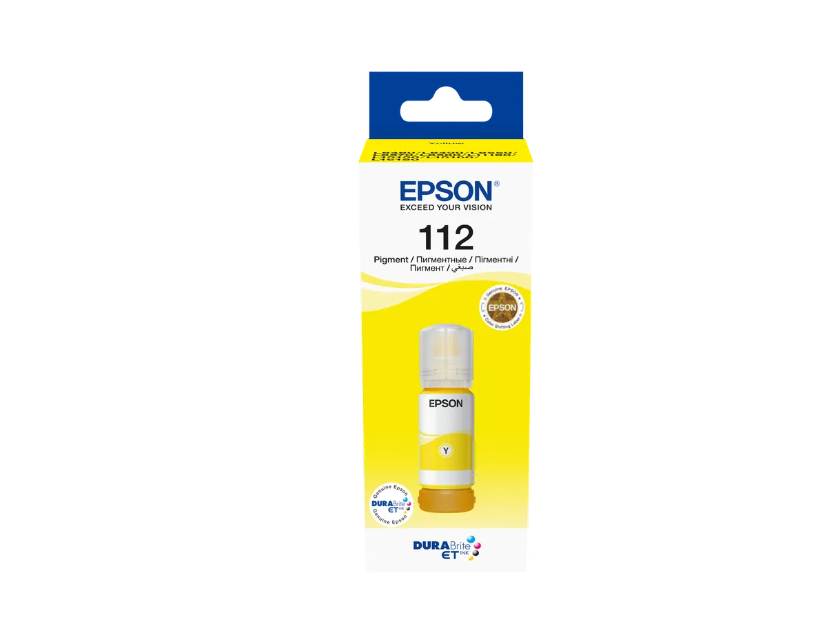Epson 112 EcoTank Yellow ink bottle (L11160, L15150, L15160, L15180, L6490, L6550, L6570, L6580)