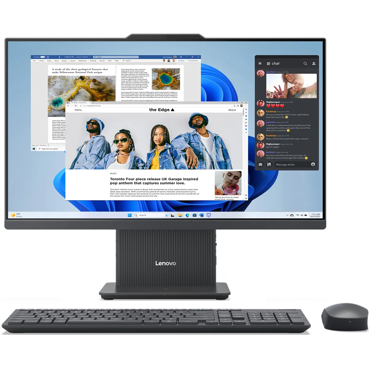 Lenovo IdeaCentre AIO 24IRH9 (F0HN00RWRU) 23.8" FHD IPS 250N 100Hz, i7-13620H, 16GB, SSD512GB, Cloud Grey